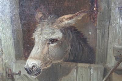 Lot 1024 - Thomas Smythe (1825-1908) oil on canvas, Donkey, signed, modern gilt frame