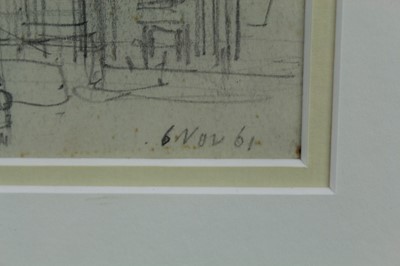 Lot 992 - *John Aldridge (1905-1983), pencil - Euston Station being demolished, 1961, 13 x 17cm.
