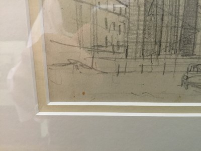 Lot 992 - *John Aldridge (1905-1983), pencil - Euston Station being demolished, 1961, 13 x 17cm.