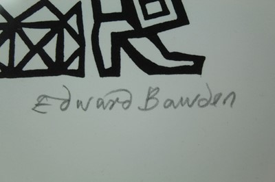 Lot 1005 - *Edward Bawden (1903-1989), linocut - Jack of Hearts, signed and numbered 8/25, 35 x 25cm