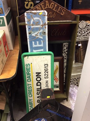 Lot 292 - Advertising signs and picture