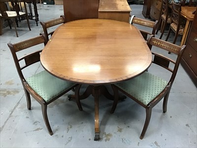Lot 76 - Regency style dining suite