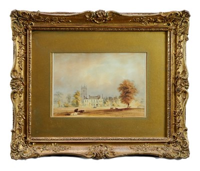 Lot 10 - Victorian watercolour, Cambridge Park