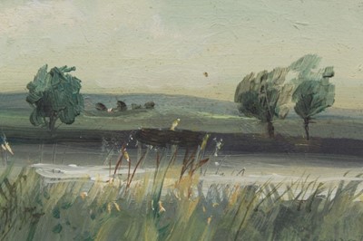 Lot 134 - Ronald Ronaldson oil on board - landscape