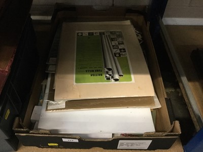 Lot 173 - Box of postcards and ephemera