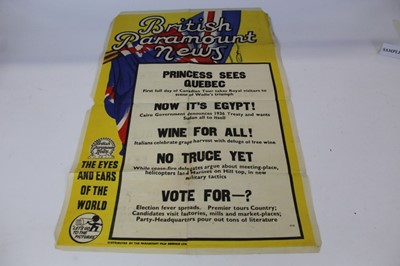 Lot 315 - Five 1951 paramount news posters