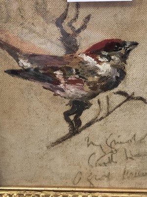Lot 899 - *Alfred Munnings (1878-1959) oil on canvas - Sparrow, signed and indistinctly inscribed, gilt frame.