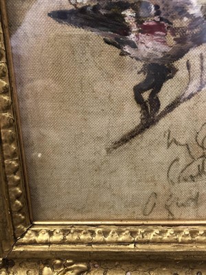 Lot 899 - *Alfred Munnings (1878-1959) oil on canvas - Sparrow, signed and indistinctly inscribed, gilt frame.