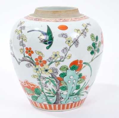 Lot 157 - Chinese Kangxi famille verte jar