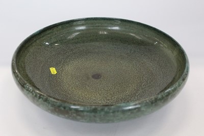 Lot 931 - Large shallow mottled glaze bowl by Doulton