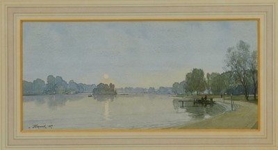 Lot 968 - *Leonard Squirrell (1893-1979) watercolour The Serpentine