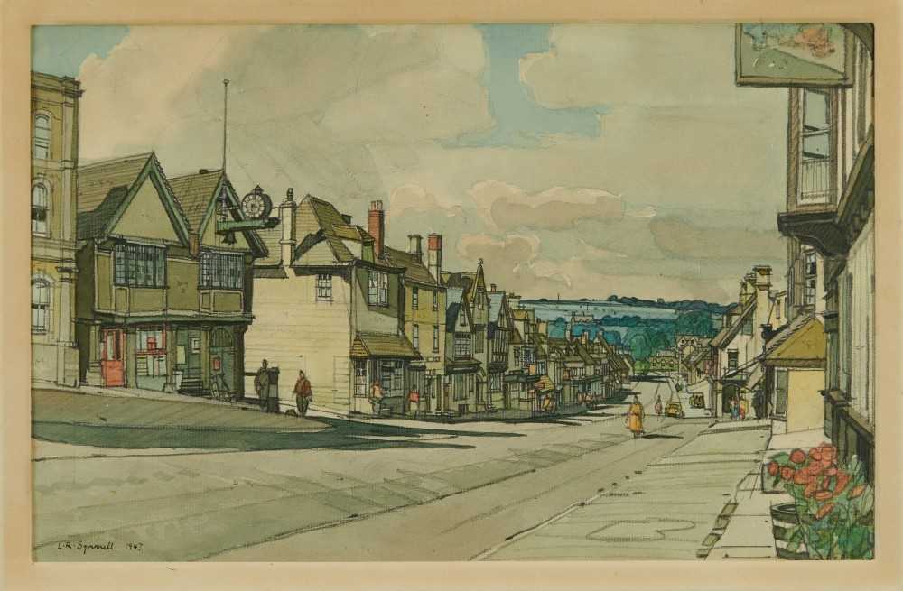 Lot 969 - *Leonard Squirrell (1893-1979) watercolour - Burford