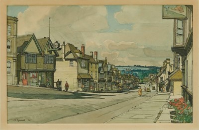 Lot 969 - *Leonard Squirrell (1893-1979) watercolour - Burford