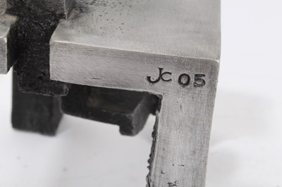 Lot 792 - Jonathan Clarke (1961) - two cast aluminium sculptures- ‘Genus A’ and ‘Bench Test II’ Signed JC 05