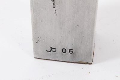 Lot 792 - Jonathan Clarke (1961) - two cast aluminium sculptures- ‘Genus A’ and ‘Bench Test II’ Signed JC 05