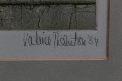 Lot 1178 - *Valerie Thornton (1931-2001) - two signed etchings ’The Catton Screen, Norwich Cathedral’ and ‘Neuilly en Donjon’ (2)