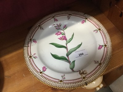 Lot 260 - 19th century Royal Copenhagen botanical plate