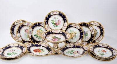 Lot 192 - Fine Coalport part dessert service, circa 1840