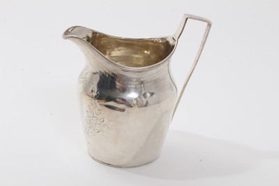 Lot 222 - George III silver helmet form cream jug (London 1800)