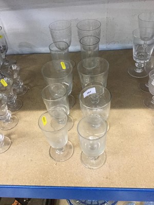 Lot 167 - Group of 19th Century glass Rummers