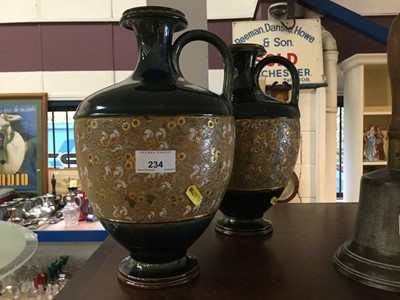 Lot 234 - Pair of Royal Doulton Slaters patent ewers