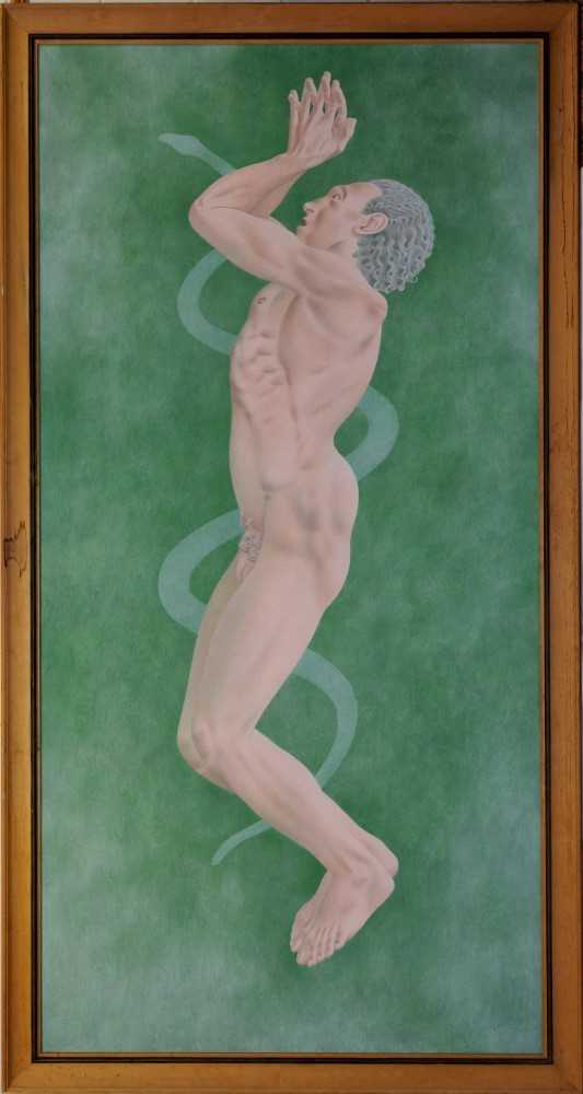 Lot 1189 - Francis Plummer (1930-2019) egg tempera on board 