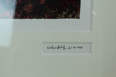 Lot 893 - *Colin Self (b. 1941) mixed media, paint and collage, St George and the Dragon