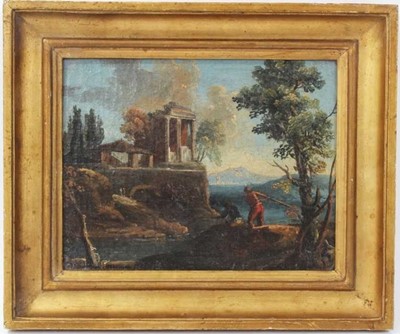 Lot 1156 - Attributed to Marco Ricci (1676–1730), oil on canvas - Classical Temple Ruins