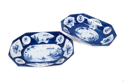 Lot 104 - Two similar mid 18th century Bow dishes