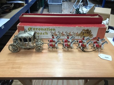 Lot 320 - Lesney 1953 Coronation Coach and horses in original box