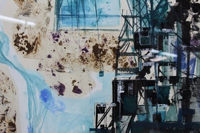 Lot 1015 - Joyce Pallot, gouache 'River Banks'