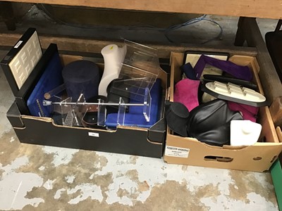 Lot 76 - Collection of mixed jewellery display stands - removed from a jewellers shop