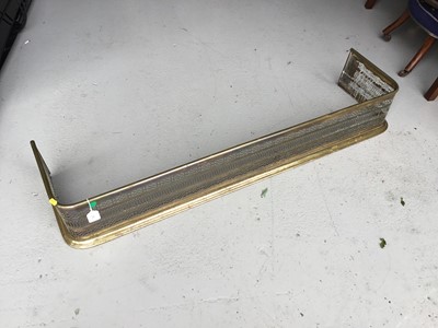 Lot 93 - 19th century pierced brass fender