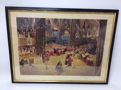 Lot 104 - Terence Cuneo , fine signed 1953 Coronation Print