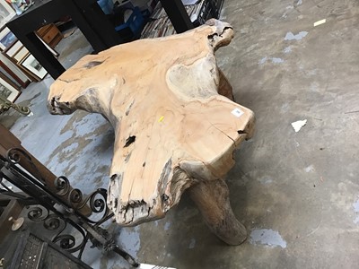 Lot 945 - Rustic wood coffee table