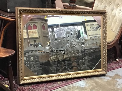 Lot 946 - Engraved Gypsy mirror