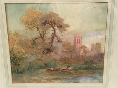 Lot 156 - Stuart Lloyd (1845-1959) watercolour, Canterbury, 30 x 35cm, glazed frame