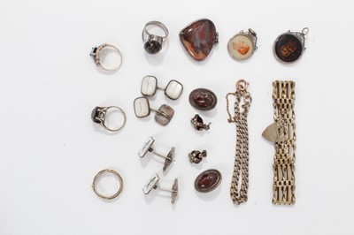 Lot 64 - Group silver jewellery