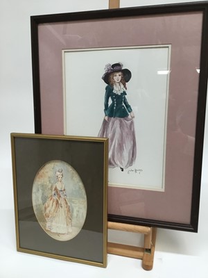 Lot 88 - Julie Harris (late 20th century) costume design for the film 'The Slipper and the Rose'