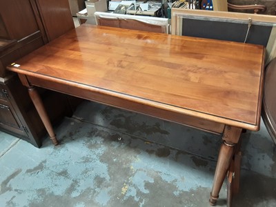 Lot 909 - Modern cherrywood dining table