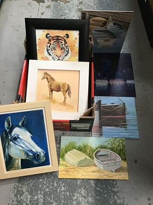 Lot 77 - Box oils on board- nautical scenes etc