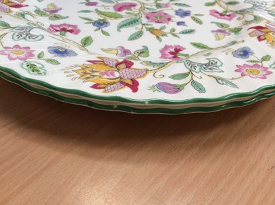 Lot 101 - Extensive Minton Haddon Hall dinner and tea service - six place setting with tureens