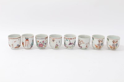 Lot 183 - Eight various 18th century Chinese coffee cups
