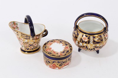 Lot 19 - Three Royal Crown Derby Imari pattern miniatures