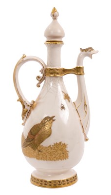 Lot 83 - An Austrian porcelain ewer and stopper
