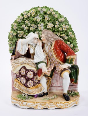 Lot 147 - Continental Derby style porcelain group