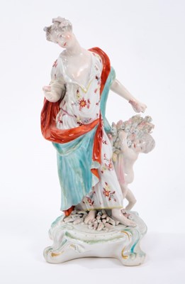 Lot 93 - Derby figure of Summer, circa 1770