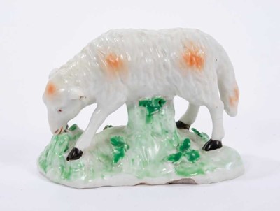 Lot 141 - Derby model of grazing sheep