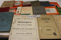 Lot 2955 - Lot vintage tractor and car handbooks and...