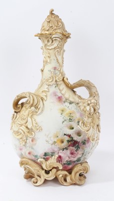 Lot 49 - Doulton exhibition quality blush ivory vase
